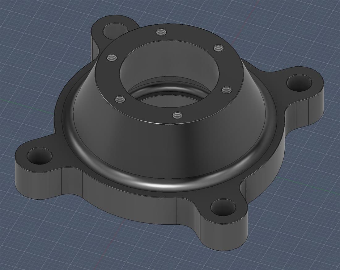 A feature the tool cannot reach from any spindle axis