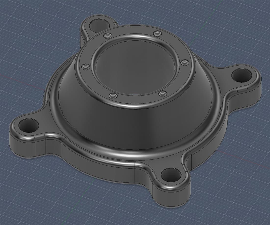 The same part with non-standard fillets that drive cost